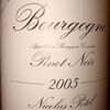 Bourgogne Pinot Noir Nicolas Potel 2005