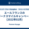 エールフランスのボーナスマイルキャンペーン(2022年02月)