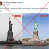 地球温暖化で海面上昇はウソ、というニューヨークの証拠写真。