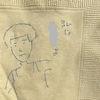 いつも平常心まもなく定年上司が唐突にペーパーナプキン画伯