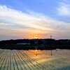 2021/5/31の田んぼの夕日