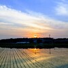 2021/5/31の田んぼの夕日