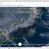 関東地方の雪（1月7日）ひまわり画像