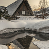 夕刻の白川郷