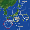 台風大量発生中 (９号・１０号・１１号）