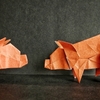 おりがみ：ミニブタ (Origami : Miniature Pig)