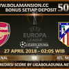 Prediksi Jitu Arsenal vs Atletico Madrid 27 April 2018