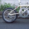 キャプテンスタッグ16インチ折りたたみ自転車のチェーンリングとスプロケットを交換