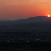 京都・大文字山からの夕日