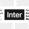 ユーザーインターフェース向けにデザインされた使いやすいオープンソースフォント「Inter」