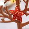 ビーズステッチのレッドスター、クリスマスオーナメント [beads factory]