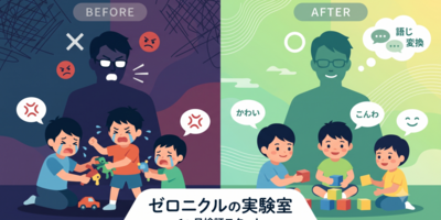3兄弟の喧嘩に「怒らない育児（ノーアンガー＆リフレーミング）」を徹底する1ヶ月検証スタート