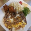 ある日の朝食　牛丼の卵とじ　&　「奇(き)を衒(てら)った簡単料理？」