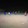 少年サッカーの夜練習も寒くなくなってきた。