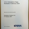 国際会議録新刊案内: AIAA Atmospheric Flight Mechanics Conference 2015  (Proceedings) ご注文受付