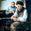 🌟世界の名画「魚網を編む漁師」