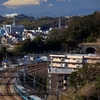 JR根岸線　1月の富士山