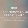 【翻訳】新規プロダクト開発プロセスにおける7つのステージとは？（SATINDER SINGH, 2022, net solutions）