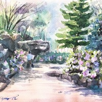 水彩de風景スケッチ 鶴見緑地 3話 憩う 2020 - スケッチで会いましょう 3.0