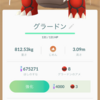 ポケモンGOで伝説のポケモン、グラードンを一日で2匹ゲット