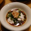 頂いたタラの白子をポン酢でいただく