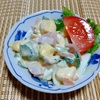 我が家の食卓ものがたり　おかずサラダ　具沢山の玉子サラダの小鉢