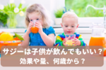 サジーは子供が飲んでもいい？効果や量、何歳から飲める？