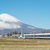 富士山には白に青の特急がよく似合う