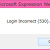 Login Incorrect (530) エラーでパブリッシュできない場合
