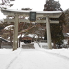 函館雑景⑭　冬の函館八幡宮。