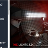 Physically Based Area Lights - redLights 2.0　物理ベースのエリアライトが移動可能になるエディタ（モバイル対応）