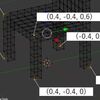  Blenderでボクセルモデルを作ってみよう 3（イスの足を作る） 