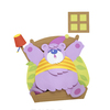 よ〜く寝たぞ！眠りから目を覚ますクマ
