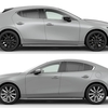 「MAZDA3 2027年モデル（欧州仕様）」のエアログレーメタリックのイメージ画像。