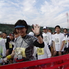 友井久美子 初参加 ！ 風速３０メートル の荒川マラソン　写真は寸実根です❗