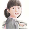 孫娘の肖像出来ました