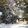 雪景色の神社（2月9日）