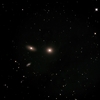 くまたぬきの春の銀河～M105にNGC3384とNGC3389をそえて