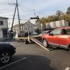 松戸市からパンクの車検切れ故障車をレッカー車で廃車の引き取りしました。