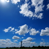 今日の空・・・行田市郊外古代蓮の里公園周辺で。