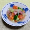 我が家の食卓ものがたり　おかずサラダ　彩の初夏のお祭りサラダの小鉢
