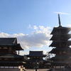 年末に法隆寺と中宮寺へ行ってきた