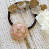【UVレジン作り方】大ぶりのお花の丸ヘアゴム