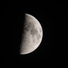 今日の上弦の月