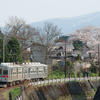 土淵川に沿って