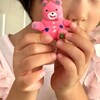 100円ショップ製の孫と作ったピンクのクマさん