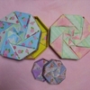 折り紙で作ったかわいい蓋つきBOX（８角形）