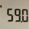 1kg痩せました。⇒59kg