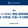 SHV vs VGSH: 株価 (基準価格) と配当 (分配金) の違いを比較解説