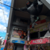 会津若松駅を歩く　ド派手なPATIOビル(福島県)